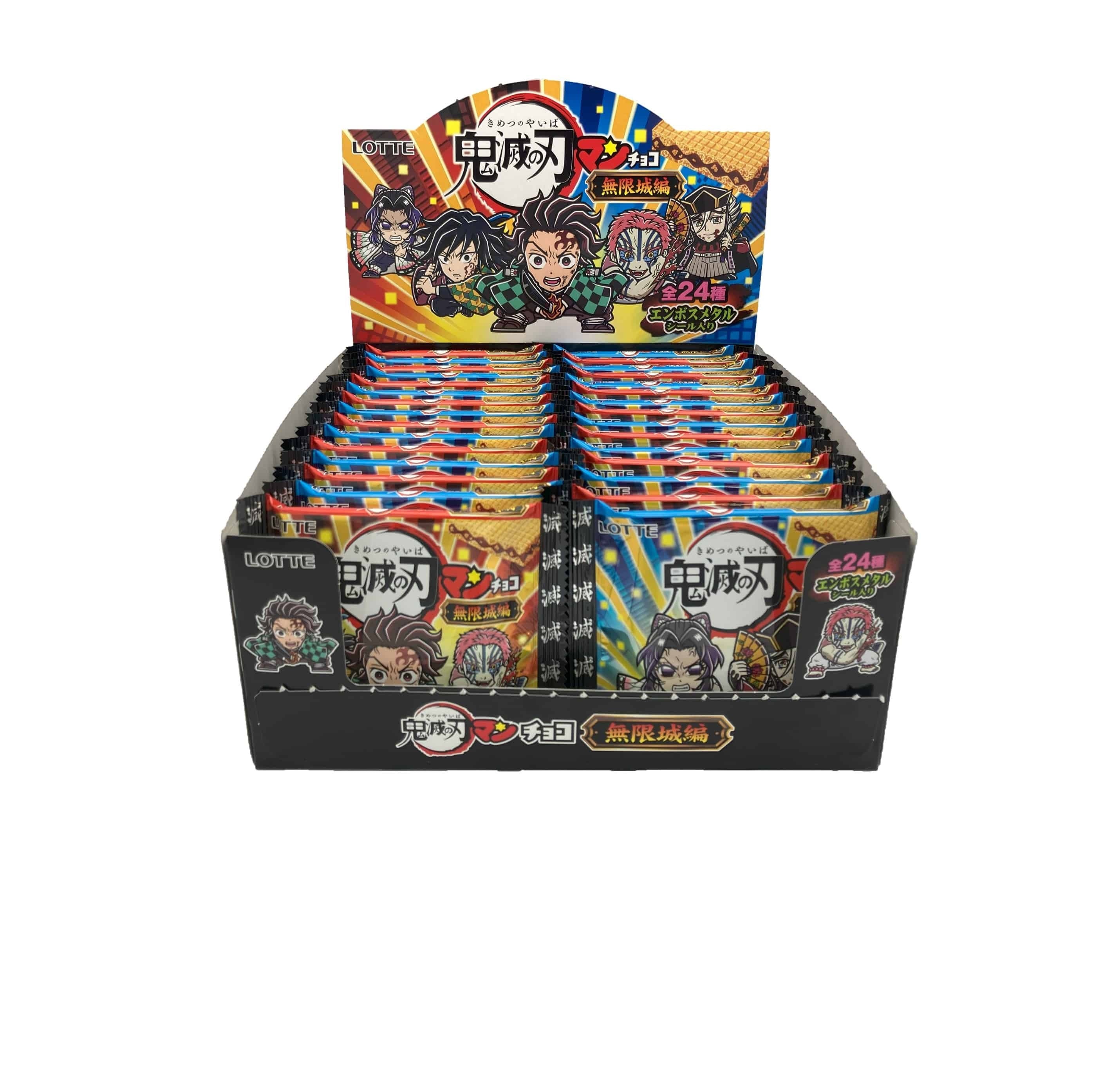 Lotte Bikkuriman Chocolate Demon Slayer: Mugen Castle Arc BOX (30pcs) – Limited Edition Collectible Wafer Snack Lotte Bikkuriman Chocolate Demon Slayer: Mugen Castle Arc BOX (30pcs) – Limited Edition Collectible Wafer Snack