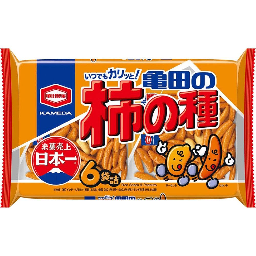 Kameda Kaki no tane Rice Crackers with Peanuts 180g Kameda Kaki no tane Rice Crackers with Peanuts 180g