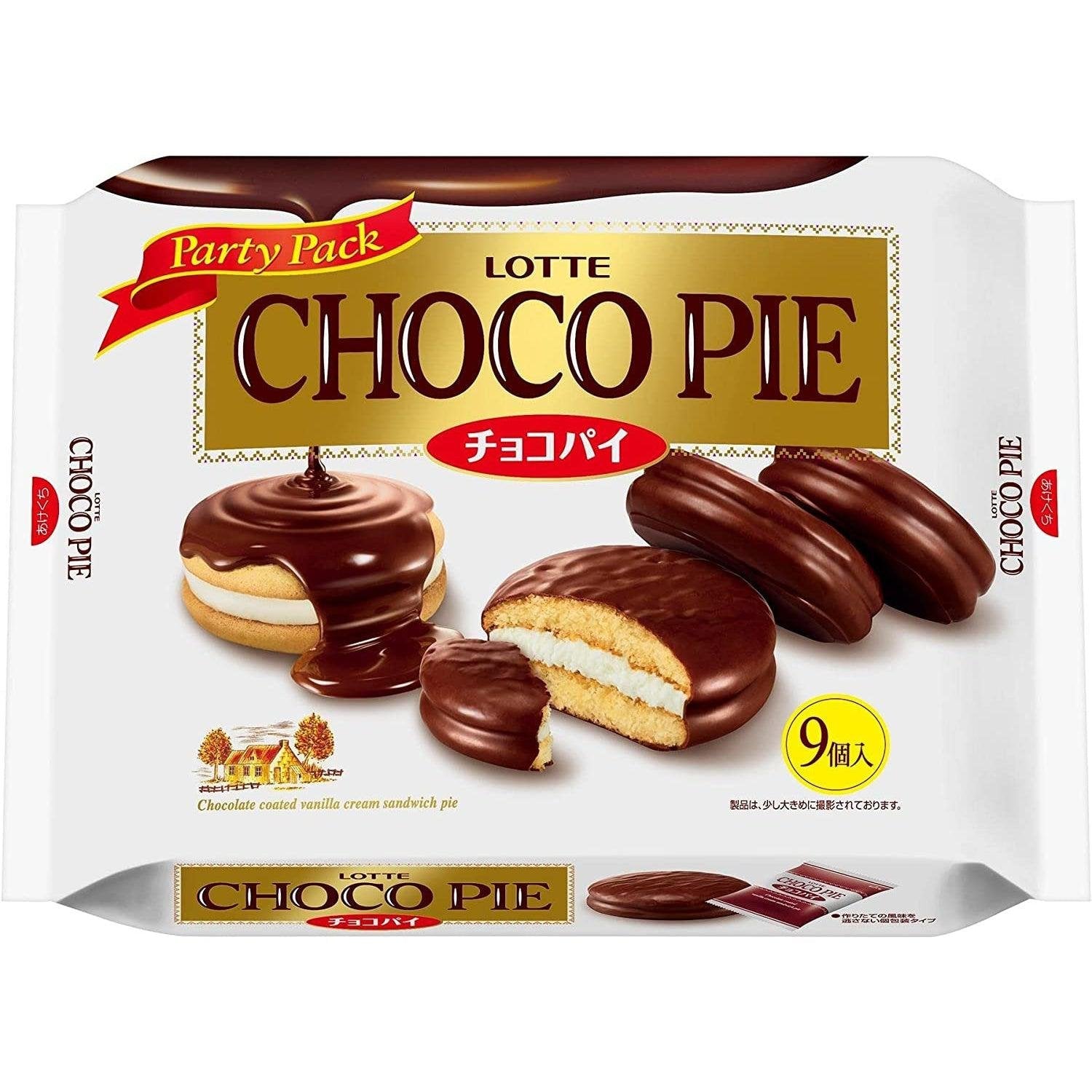 Lotte Choco Pie Snack Cake Party Pack 9 Pieces Lotte Choco Pie Snack Cake Party Pack 9 Pieces