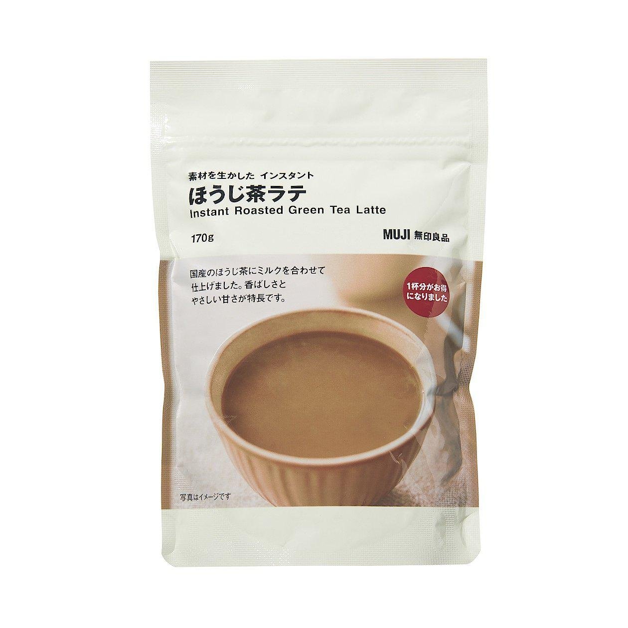 Muji Instant Hojicha Roasted Green Tea Latte Powdered Drink 170g Muji Instant Hojicha Roasted Green Tea Latte Powdered Drink 170g