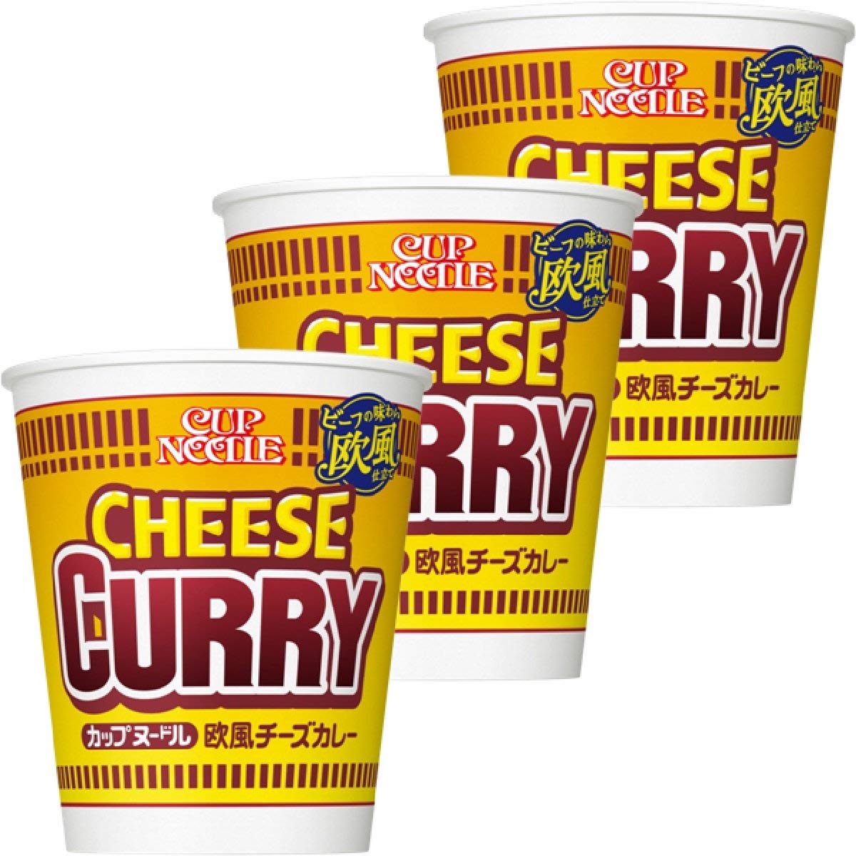 Nissin Cup Noodle Europäisches Käse-Curry 3er-Pack Nissin Cup Noodle Europäisches Käse-Curry 3er-Pack