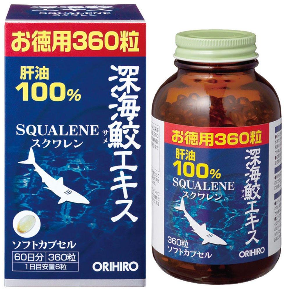 Orihiro Deep Sea Shark Extract Squalene Supplement 360 Softgel Capsules Orihiro Deep Sea Shark Extract Squalene Supplement 360 Softgel Capsules