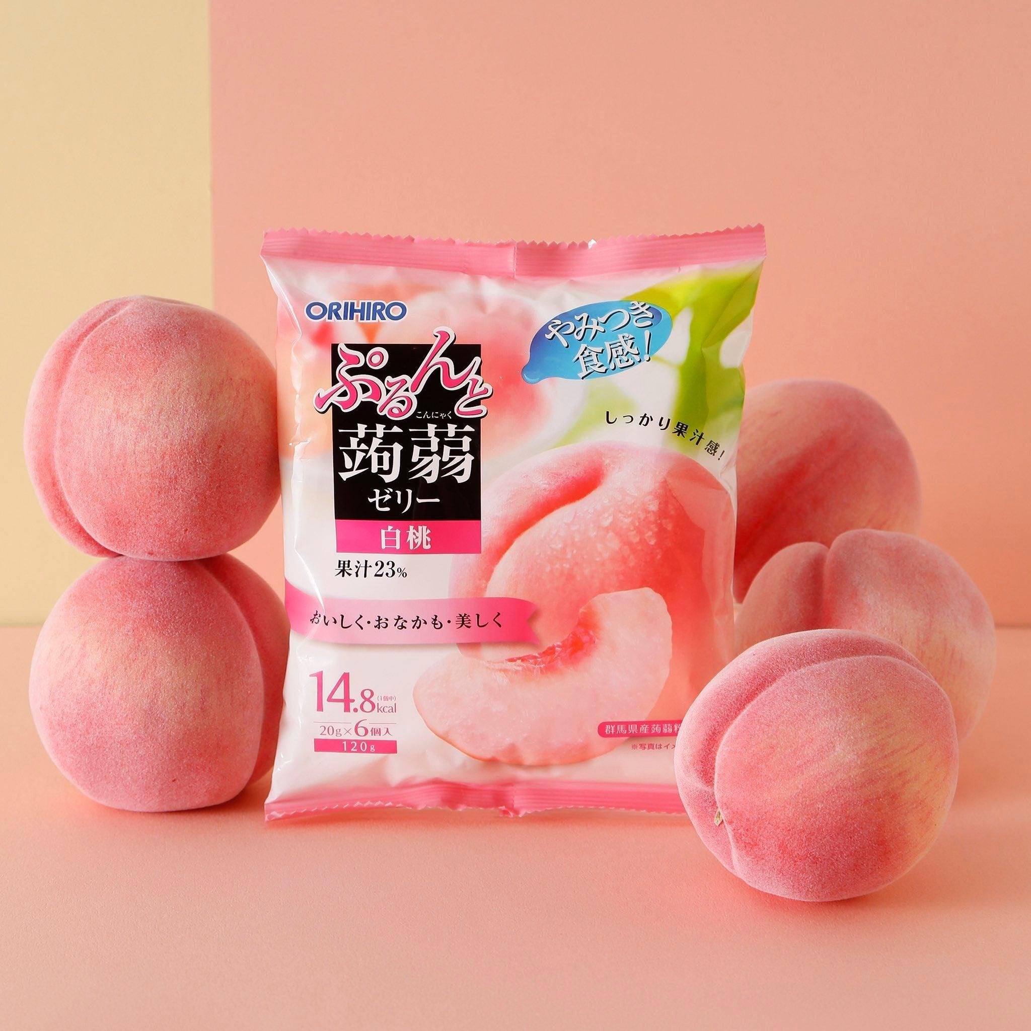 Orihiro Konjac Jelly Low-Calorie Snack Peach Flavor 120g Orihiro Konjac Jelly Low-Calorie Snack Peach Flavor 120g