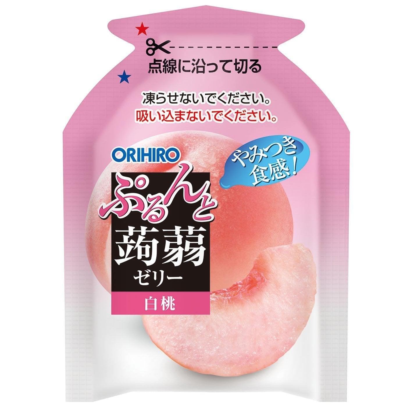 Orihiro Konjac Jelly Low-Calorie Snack Peach Flavor 120g Orihiro Konjac Jelly Low-Calorie Snack Peach Flavor 120g