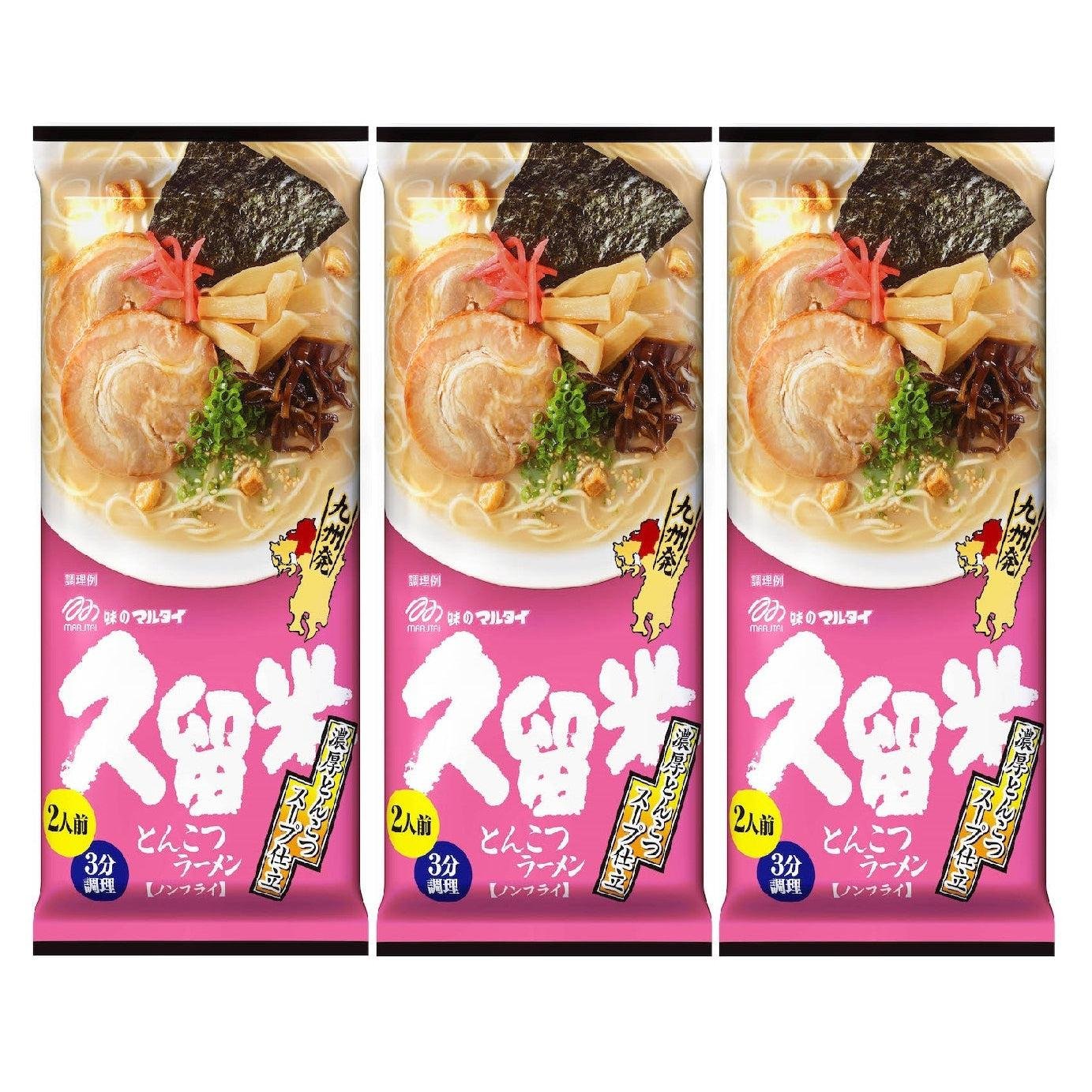 Marutai Kurume Rich Tonkotsu Instant Ramen 3 Packs Marutai Kurume Rich Tonkotsu Instant Ramen 3 Packs
