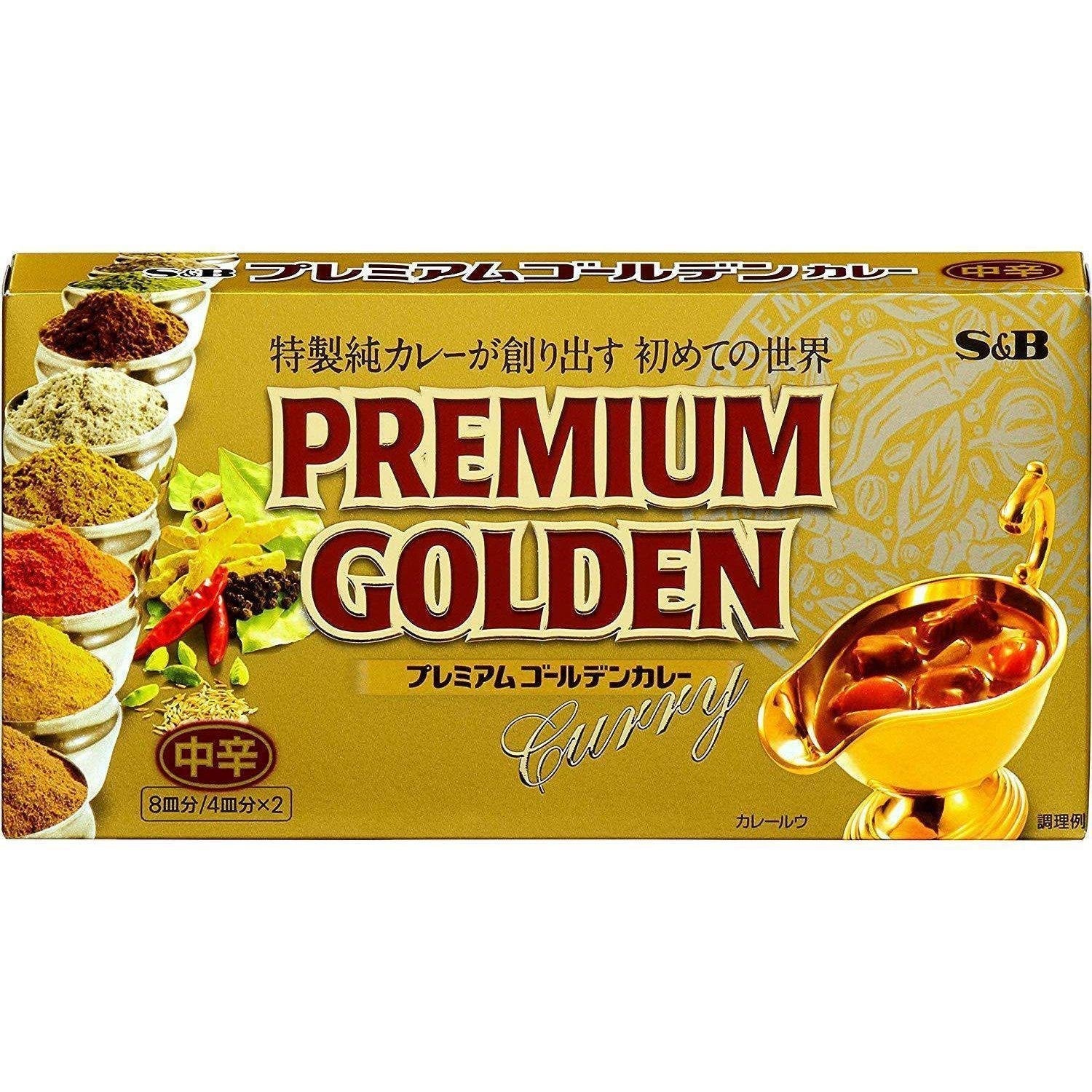 S&B Premium Golden Japanese Curry Roux Blocks 160g S&B Premium Golden Japanese Curry Roux Blocks 160g