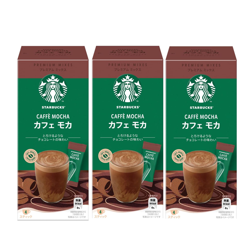 Starbucks Premium Mix Café Mocha Stick Coffee 3-pack(12 sachets) Starbucks Premium Mix Café Mocha Stick Coffee 3-pack(12 sachets)
