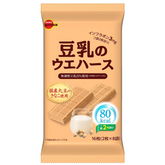 Bourbon soy milk wafer cookies kinako flavor Japanese snack package