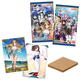 Close-up of metallic Fate/Grand Order collectible cards from Wafer Vol.14