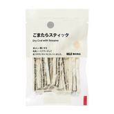 Japanese Gomadara sesame fish snack sticks with roasted black sesame