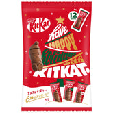Nestlé KitKat Holiday Santa Share Bag with 12 individually wrapped chocolates for Christmas