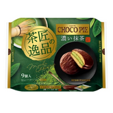 Front packaging of Lotte Choco Pie Master Matcha Edition Party Pack (9 pieces)