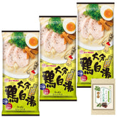 Marutai Oita Chicken Paitan Ramen with non-fried straight noodles and creamy chicken broth.