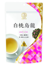 Mitsui Yukou Chakan White Peach Oolong Tea 10 Bags × 4 Packs Packaging
