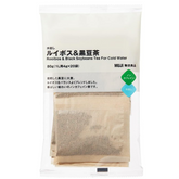 MUJI cold brew rooibos and black soybean tea 20 tea bags packaging