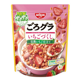 Nissin Gorogura strawberry deluxe granola 320g Japanese cereal