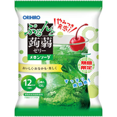 ORIHIRO Purunto Konjac Jelly Melon Soda Flavor 20g x 6 pouches limited edition Japanese jelly snack