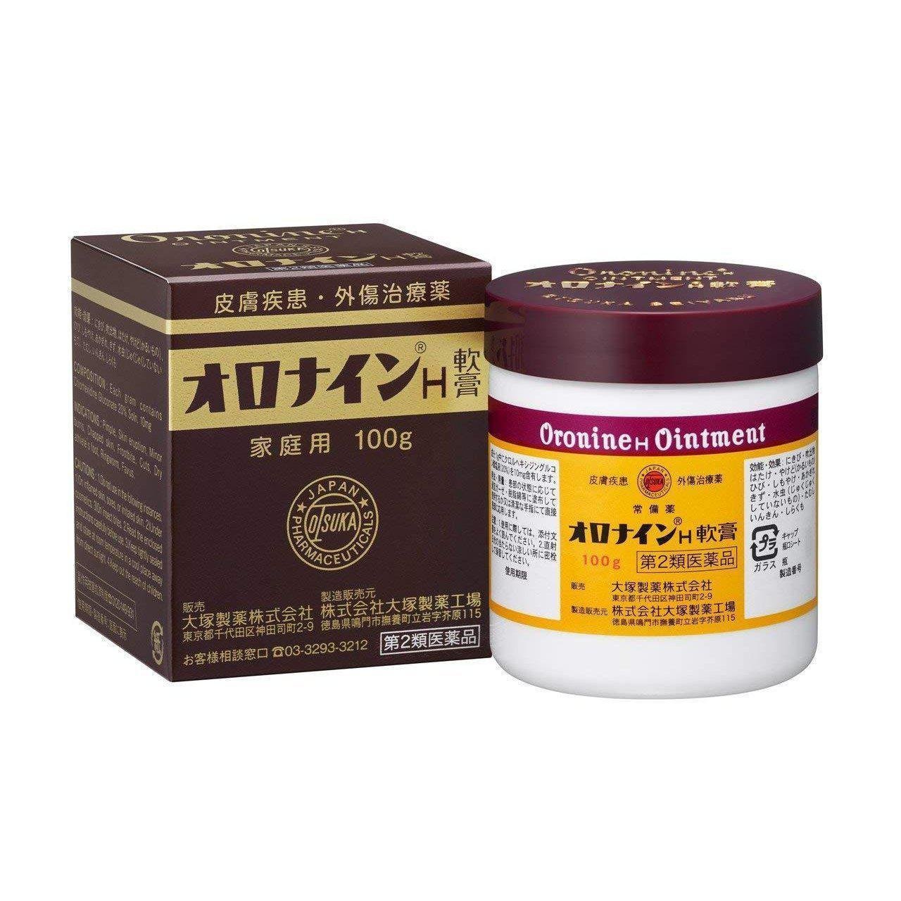 Otsuka Oronine H Ointment 100g – Japanese antiseptic cream for cuts, burns, and chapped skin Otsuka Oronine H Ointment 100g – Japanese antiseptic cream for cuts, burns, and chapped skin