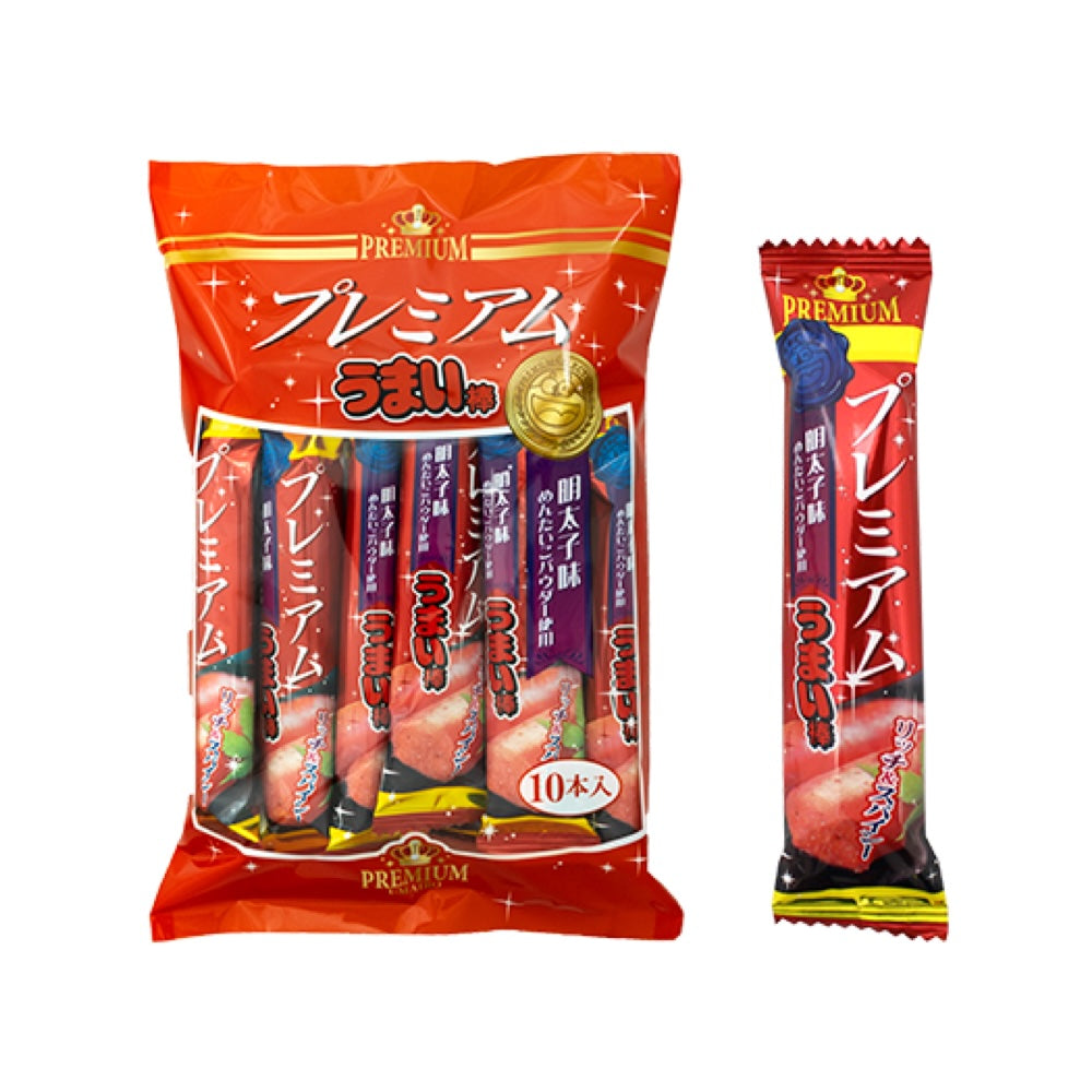 Premium Umaibo Mentaiko Flavor – Japanese Corn Snack with Real Spicy Cod Roe Premium Umaibo Mentaiko Flavor – Japanese Corn Snack with Real Spicy Cod Roe