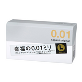 Sagami Original 0.01 condoms L size 10 pack ultra thin polyurethane latex free