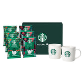 Starbucks Origami with Mug Gift Set SBC-30B featuring drip coffee and two logo mugs.