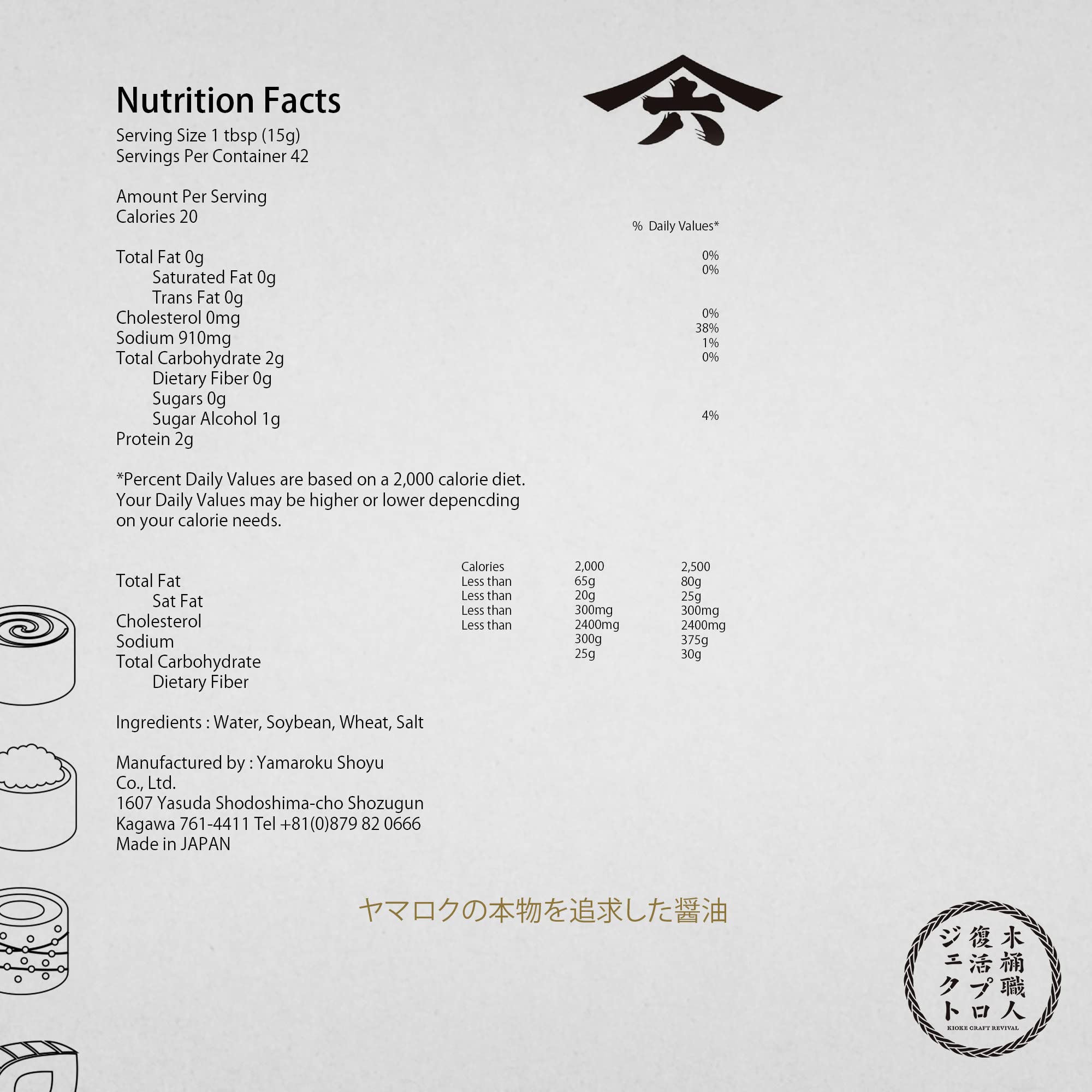 Artisan brewers aging Yamaroku soy sauce inside large traditional cedar wooden barrels on Shodoshima Island Artisan brewers aging Yamaroku soy sauce inside large traditional cedar wooden barrels on Shodoshima Island