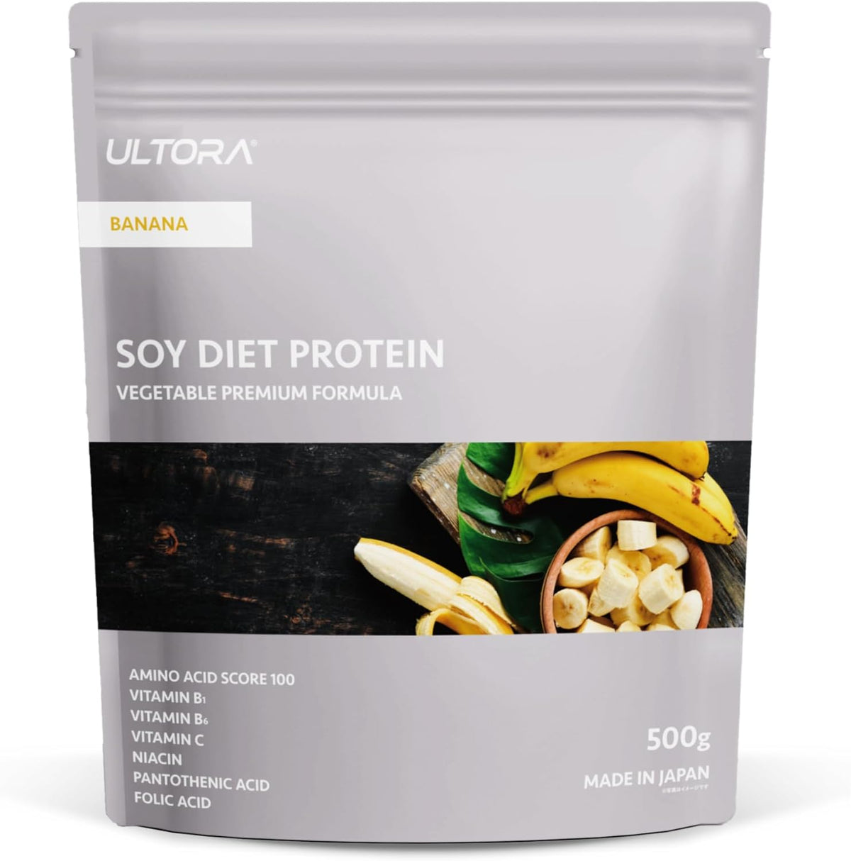 ULTORA Soy Protein Powder 500g –Plant-Based Protein Powder,No Artificial Sweeteners