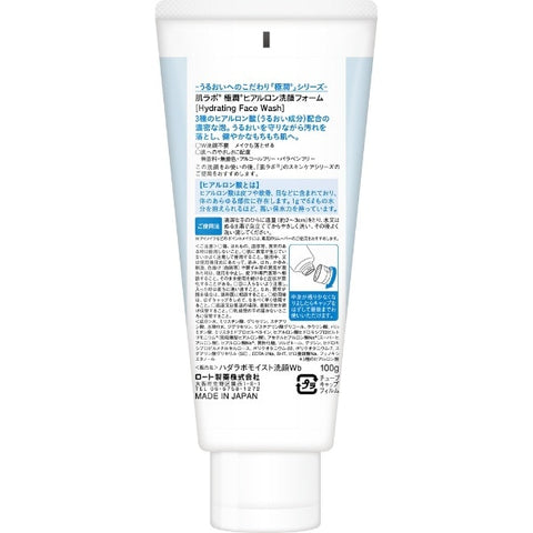 Rohto Hada Labo Gokujyun Hyaluronic Acid Foaming Cleanser 100g