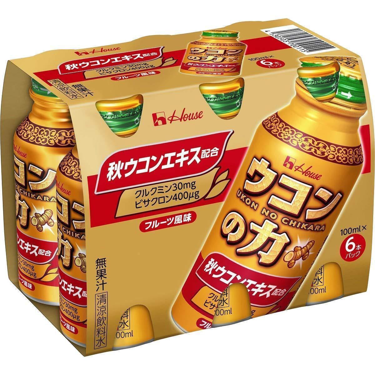 House Ukon no Chikara Turmeric Supplement Drink-Pack of 6 Bottle