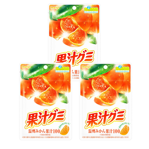 Meiji Kaju Orange Gummy 3 Pack