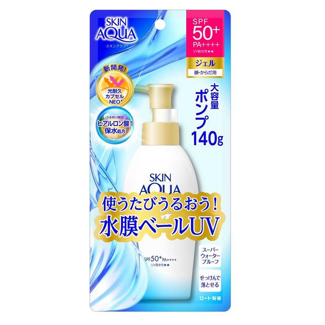 Skin Aqua Super Moisture Gel Pump Type SPF50+/PA++++ 140g