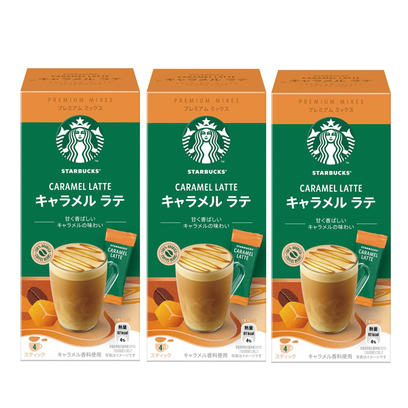 Starbucks Premium Mix Caramel Latte 3-pack