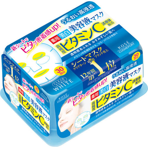 Kose Clear Turn Vitmanin C Essence Mask 30 Sheets