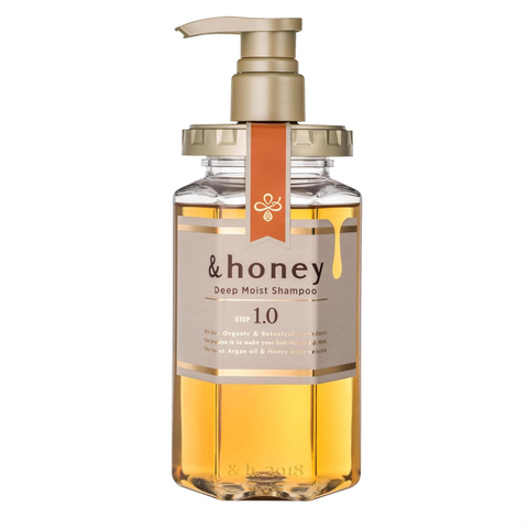 &honey Deep Moist Shampoo 440ml front packaging hydrating honey shampoo Japan