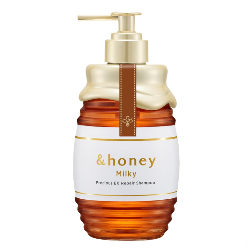 &honey Milky EX Repair Shampoo 500ml creamy version bottle front view