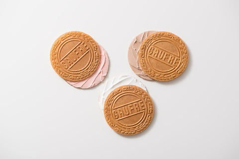 Anime character Chiikawa cookie tin set with mini gaufre wafers from Japan