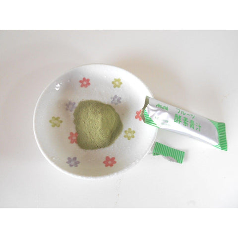 Asahi Aojiru Fruit Enzyme Green Juice individual sachets for daily wellness drink routine