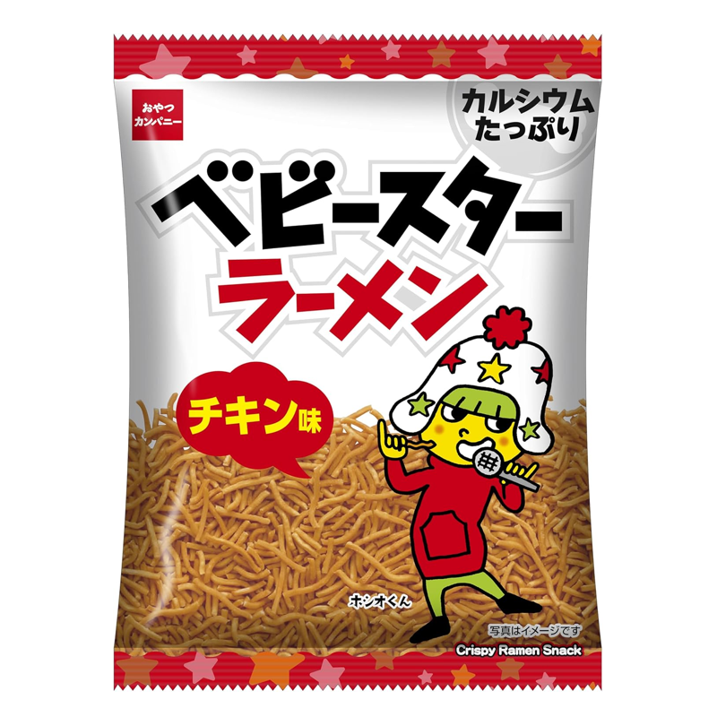 Baby Star Ramen Chicken Flavor 68g bag front view
