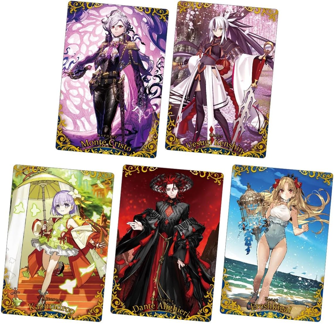 BANDAI Fate/Grand Order Wafer 14 box with collectible FGO cards and wafer snacks