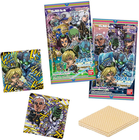 Bandai JoJo's Bizarre Adventure Stone Ocean Sticker Wafer Vol 8 box with 20 collectible packs