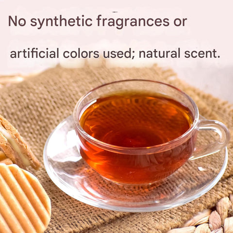 Cup of sakura black tea with soft cherry blossom aroma in Japanese style