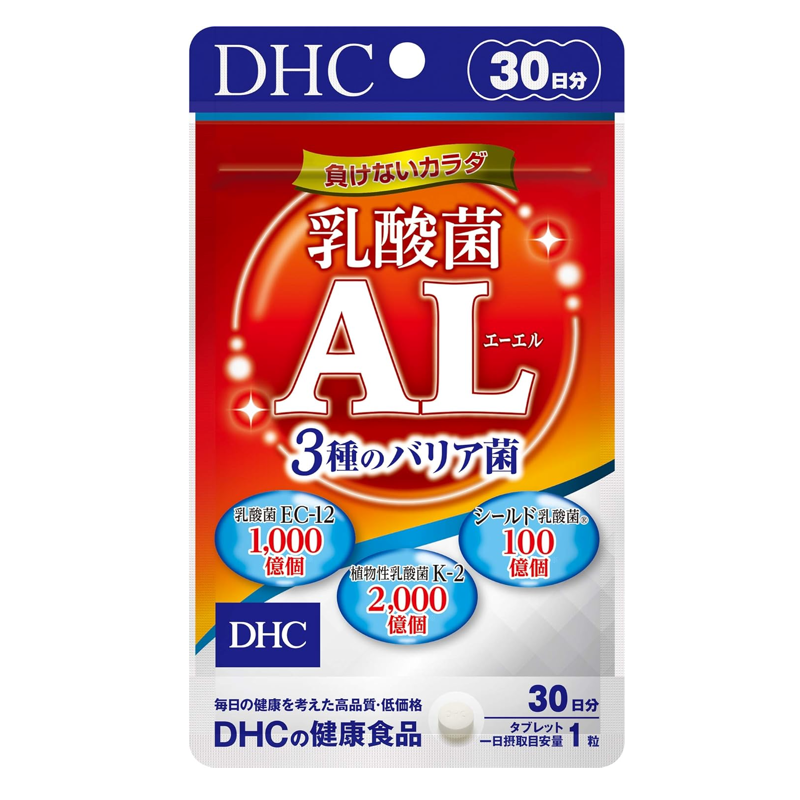 DHC Lactic Acid Bacteria AL Triple Barrier Probiotic Supplement 30 Days Japan