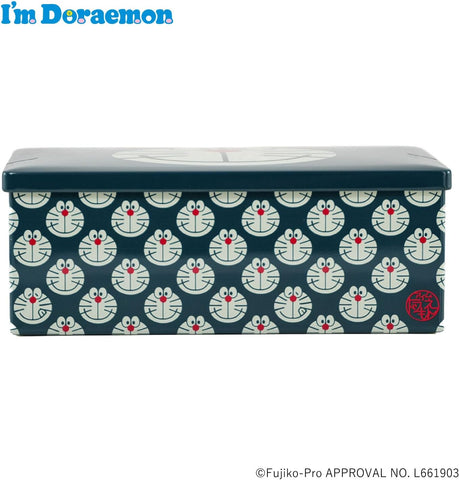 Reusable Doraemon cookie tin for storage and decoration
