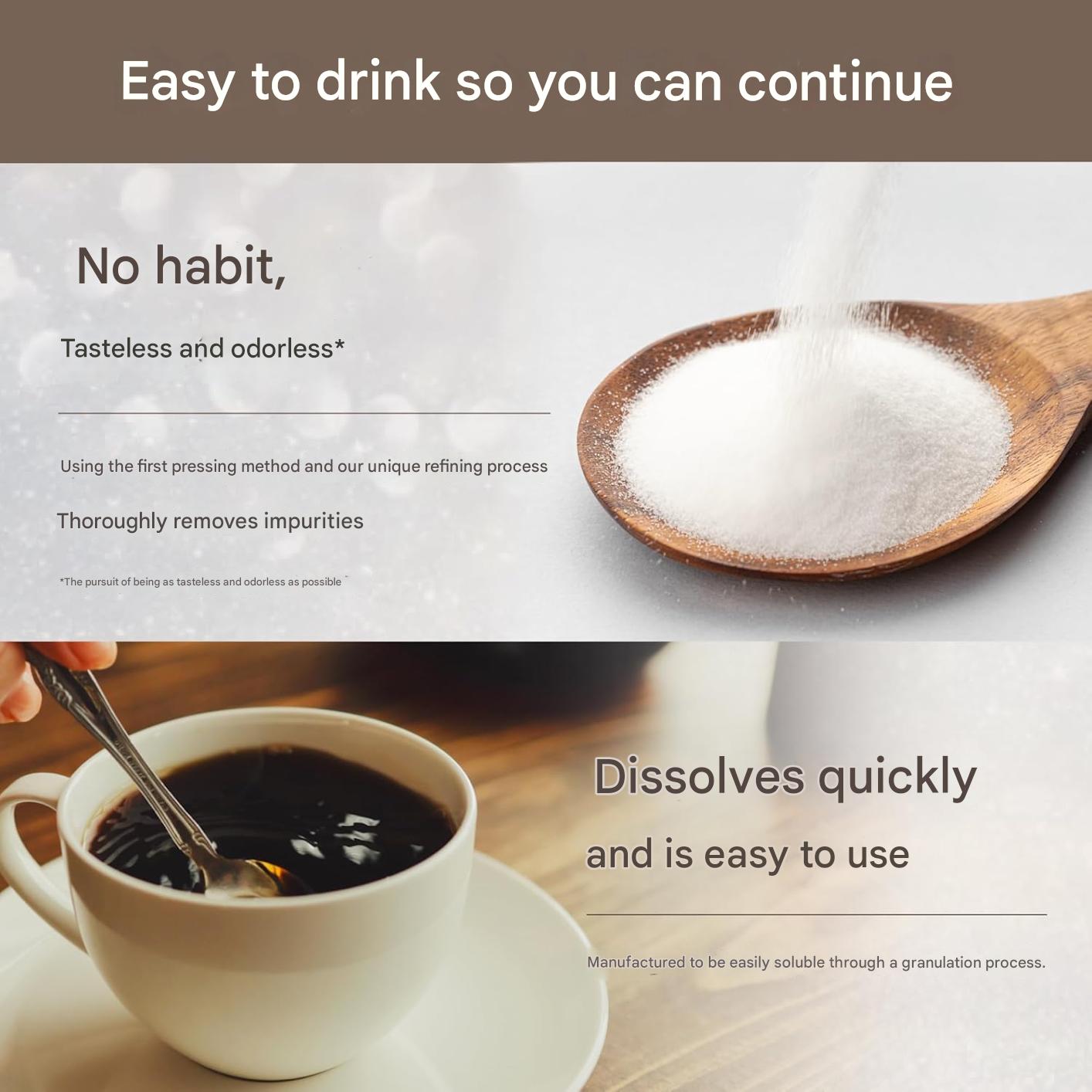 Odorless collagen powder for daily beauty and wellness support