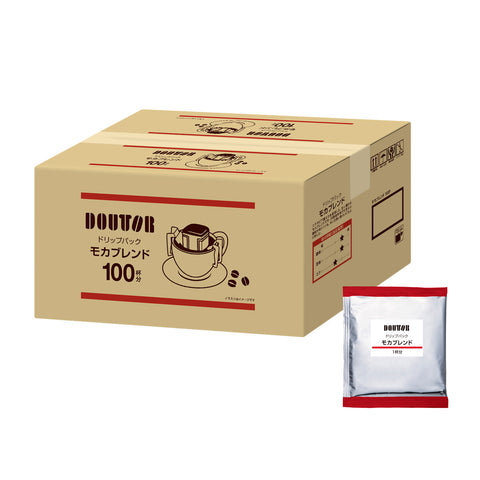 Doutor Coffee Mocha Blend Drip Pack 100 Servings – Box packaging front view