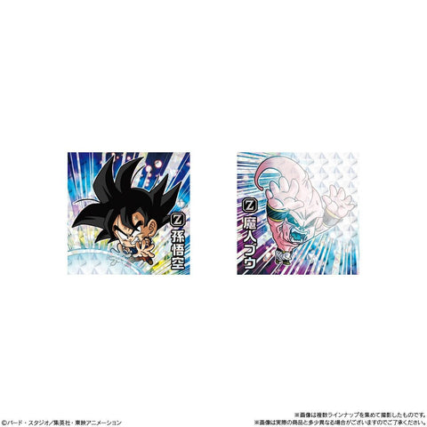 Collection of Dragon Ball fusion and combination warrior holographic stickers from Wafer Super Vol.14