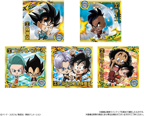 Dragon Ball Super Warrior collectible holographic stickers from anniversary wafer series