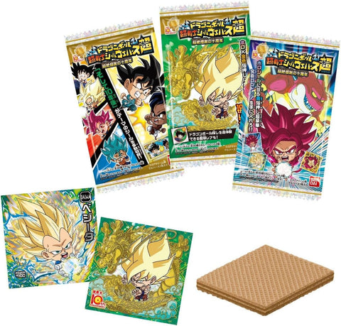 Dragon Ball Super Warrior Sticker Wafer 10th Anniversary 20 pack box with collectible anime stickers
