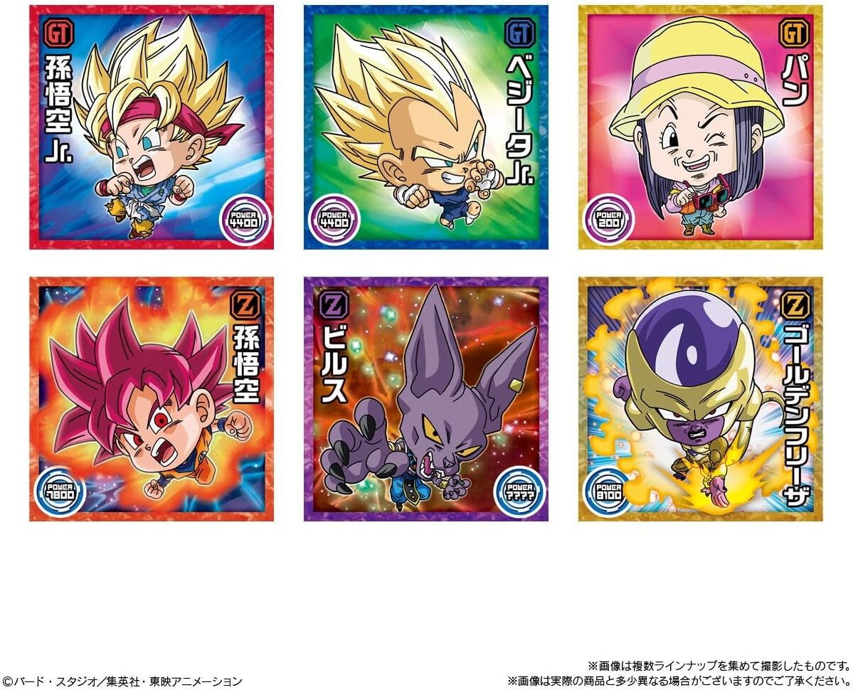 Dragon Ball Super Warrior Sticker Wafer 10th anniversary edition snack box packaging