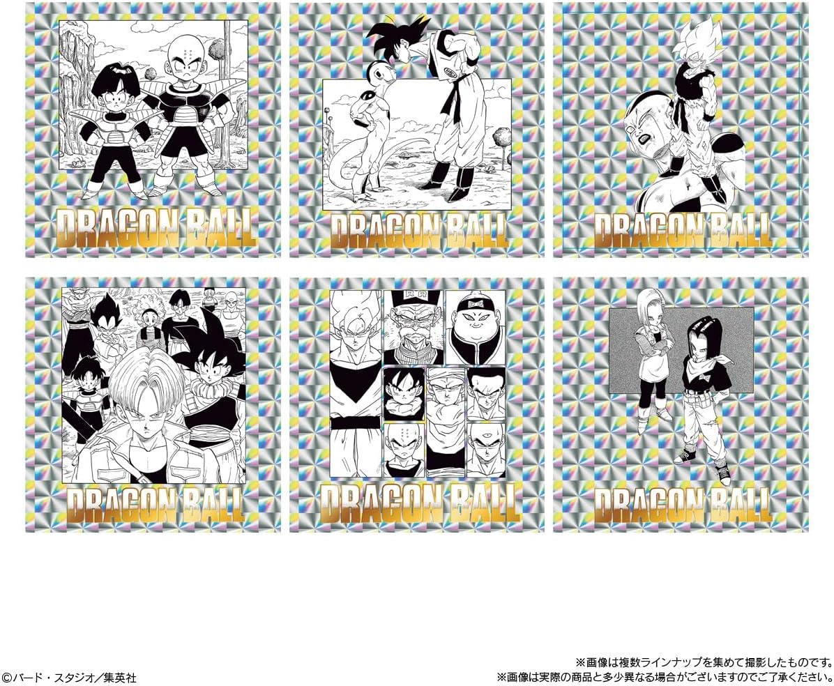 Dragon Ball collectible sticker wafer snack packaging featuring original manga artwork
